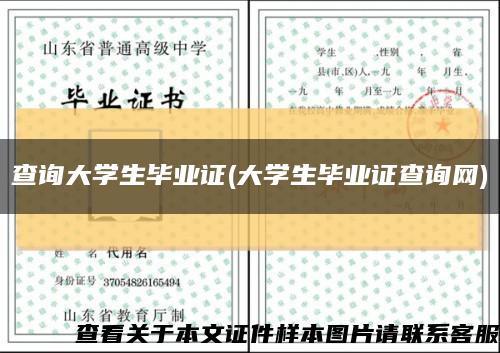 查詢大學生畢業證(大學生畢業證查詢網)縮略圖