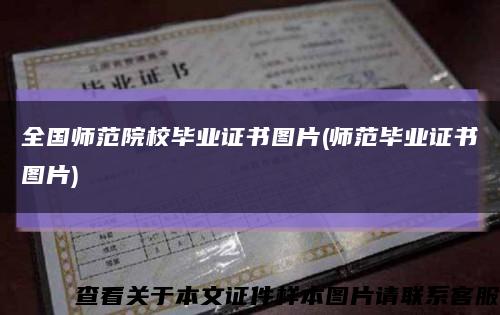 全國師范院校畢業證書圖片(師范畢業證書圖片)縮略圖