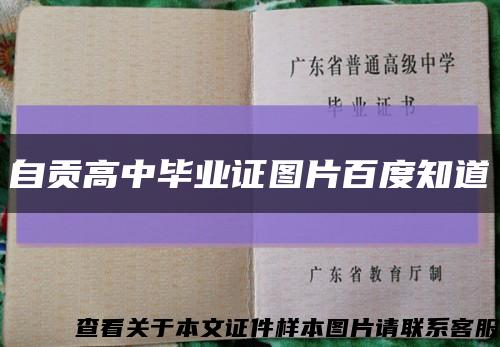 自貢高中畢業證圖片百度知道縮略圖