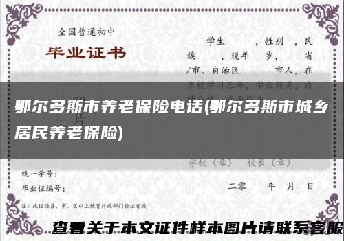 鄂爾多斯市養老保險電話(鄂爾多斯市城鄉居民養老保險)縮略圖