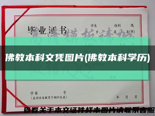 佛教本科文憑圖片(佛教本科學歷)縮略圖