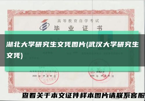 湖北大學研究生文憑圖片(武漢大學研究生文憑)縮略圖