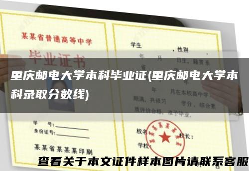 重慶郵電大學本科畢業證(重慶郵電大學本科錄取分數線)縮略圖