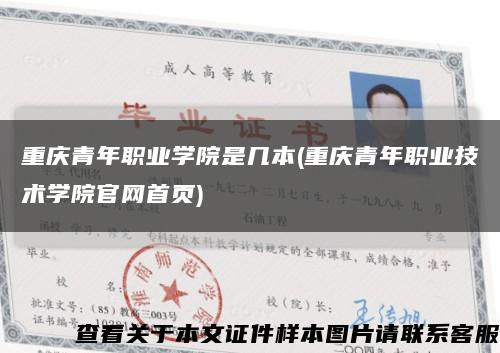 重慶青年職業學院是幾本(重慶青年職業技術學院官網首頁)縮略圖