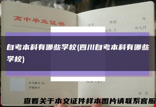 自考本科有哪些學校(四川自考本科有哪些學校)縮略圖