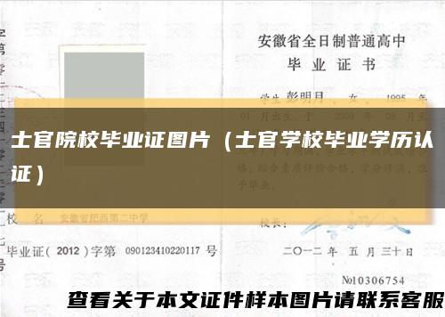 士官院校畢業證圖片（士官學校畢業學歷認證）縮略圖