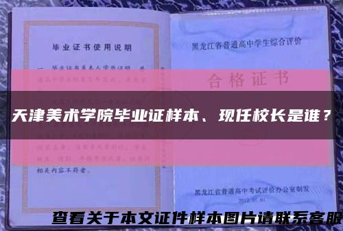 天津美術學院畢業證樣本、現任校長是誰？縮略圖