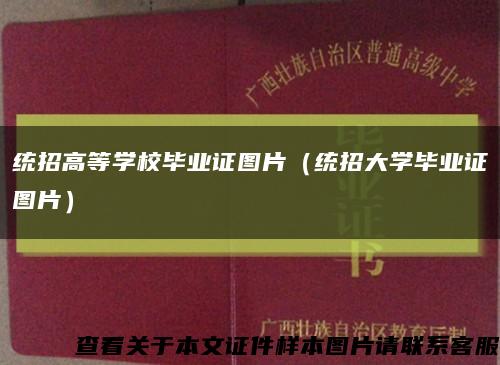 統招高等學校畢業證圖片（統招大學畢業證圖片）縮略圖