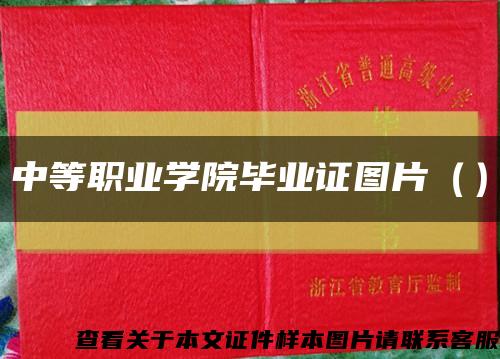 中等職業學院畢業證圖片（）縮略圖