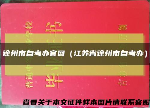 徐州市自考辦官網（江蘇省徐州市自考辦）縮略圖