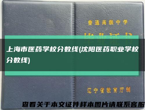 上海市醫藥學校分數線(沈陽醫藥職業學校分數線)縮略圖