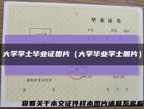 大學學士畢業證圖片（大學畢業學士照片）縮略圖
