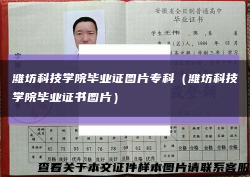 濰坊科技學院畢業證圖片?？疲H坊科技學院畢業證書圖片）縮略圖