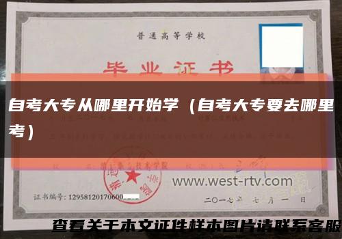 自考大專從哪里開始學（自考大專要去哪里考）縮略圖
