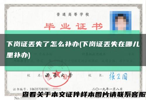 下崗證丟失了怎么補辦(下崗證丟失在哪兒里補辦)縮略圖