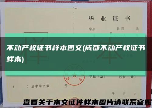 不動產權證書樣本圖文(成都不動產權證書樣本)縮略圖