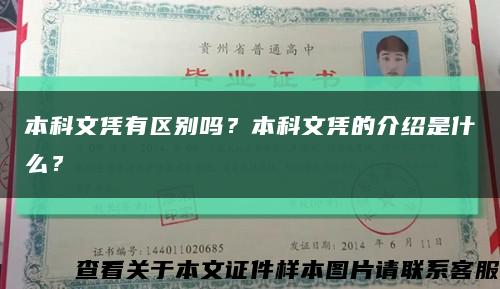 本科文憑有區別嗎？本科文憑的介紹是什么？縮略圖
