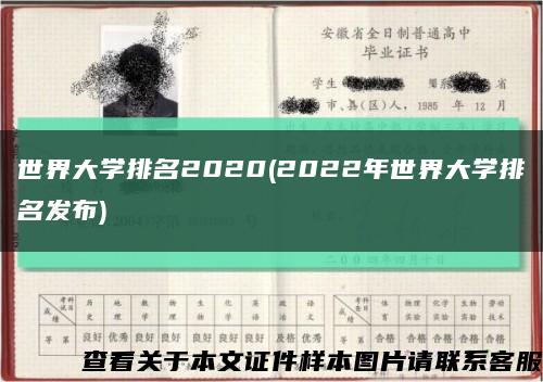 世界大學排名2020(2022年世界大學排名發布)縮略圖