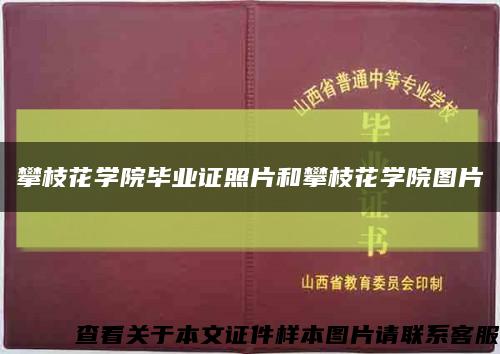 攀枝花學院畢業證照片和攀枝花學院圖片縮略圖
