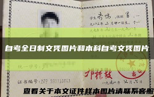 自考全日制文憑圖片和本科自考文憑圖片縮略圖