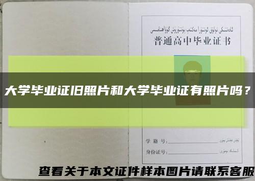 大學畢業證舊照片和大學畢業證有照片嗎？縮略圖