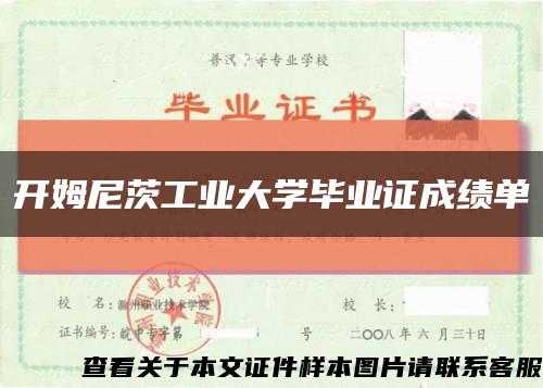 開姆尼茨工業大學畢業證成績單縮略圖