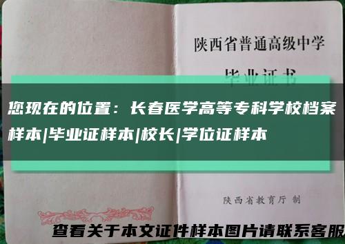 您現在的位置：長春醫學高等?？茖W校檔案樣本|畢業證樣本|校長|學位證樣本縮略圖