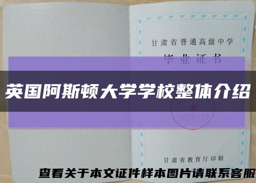 英國阿斯頓大學學校整體介紹縮略圖