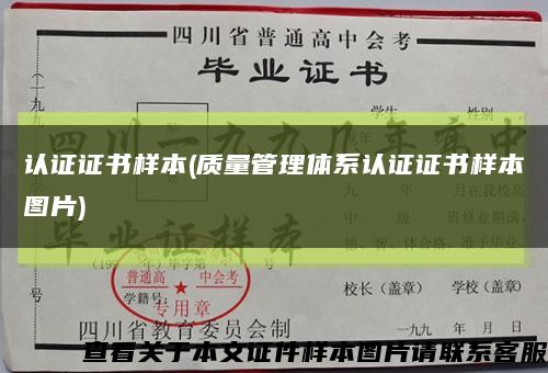 認證證書樣本(質量管理體系認證證書樣本圖片)縮略圖