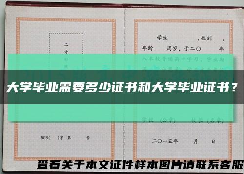 大學畢業需要多少證書和大學畢業證書？縮略圖