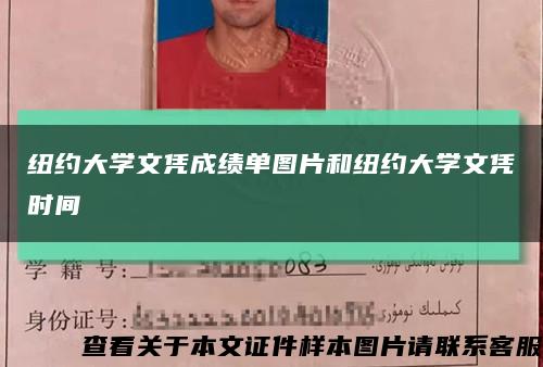 紐約大學文憑成績單圖片和紐約大學文憑時間縮略圖