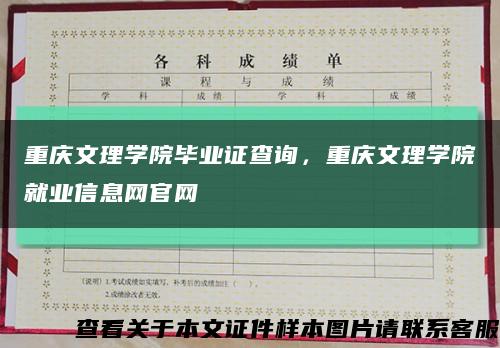 重慶文理學院畢業證查詢，重慶文理學院就業信息網官網縮略圖