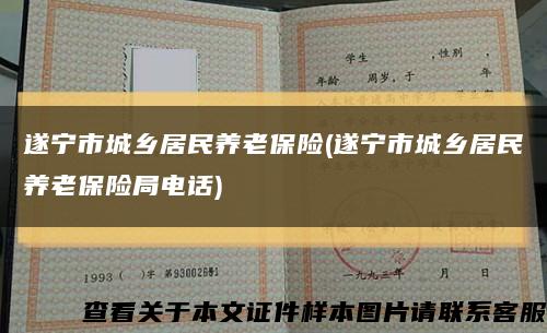 遂寧市城鄉居民養老保險(遂寧市城鄉居民養老保險局電話)縮略圖