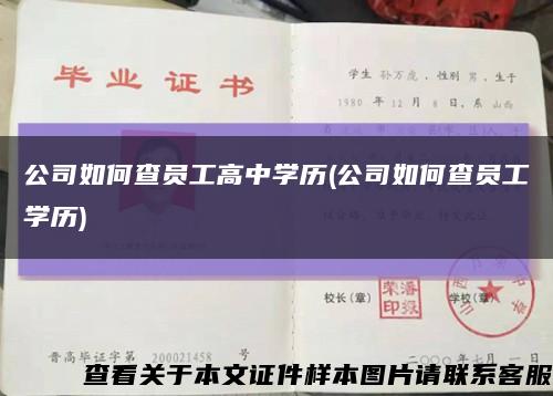 公司如何查員工高中學歷(公司如何查員工學歷)縮略圖