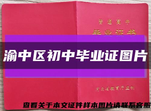 渝中區初中畢業證圖片縮略圖