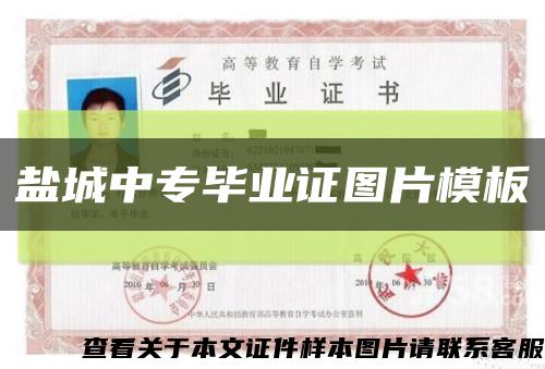 鹽城中專畢業證圖片模板縮略圖