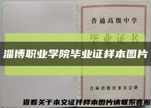 淄博職業學院畢業證樣本圖片縮略圖