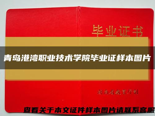 青島港灣職業技術學院畢業證樣本圖片縮略圖