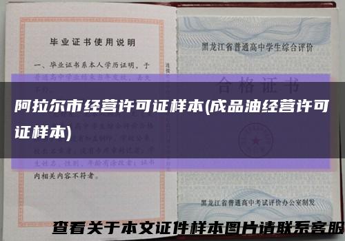 阿拉爾市經營許可證樣本(成品油經營許可證樣本)縮略圖