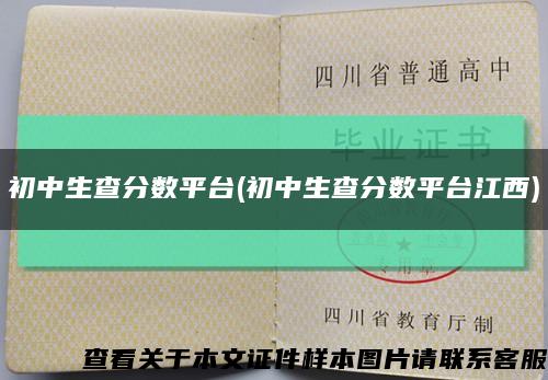 初中生查分數平臺(初中生查分數平臺江西)縮略圖