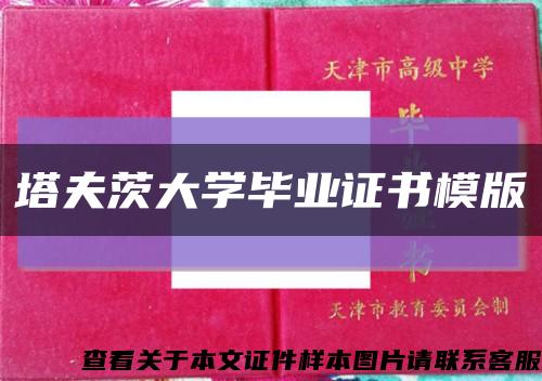 塔夫茨大學畢業證書模版縮略圖