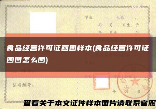 食品經營許可證畫圖樣本(食品經營許可證畫圖怎么畫)縮略圖
