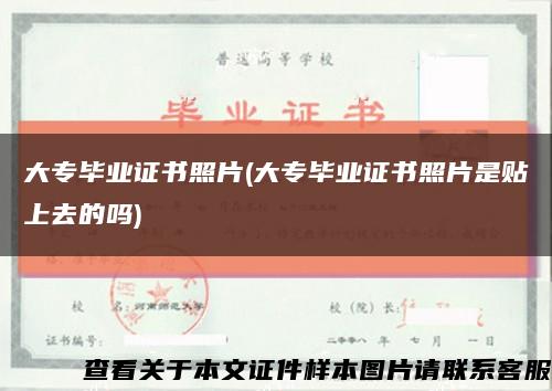 大專畢業證書照片(大專畢業證書照片是貼上去的嗎)縮略圖