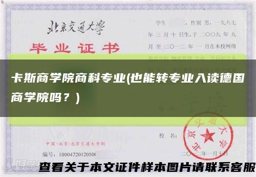 卡斯商學院商科專業(也能轉專業入讀德國商學院嗎？)縮略圖