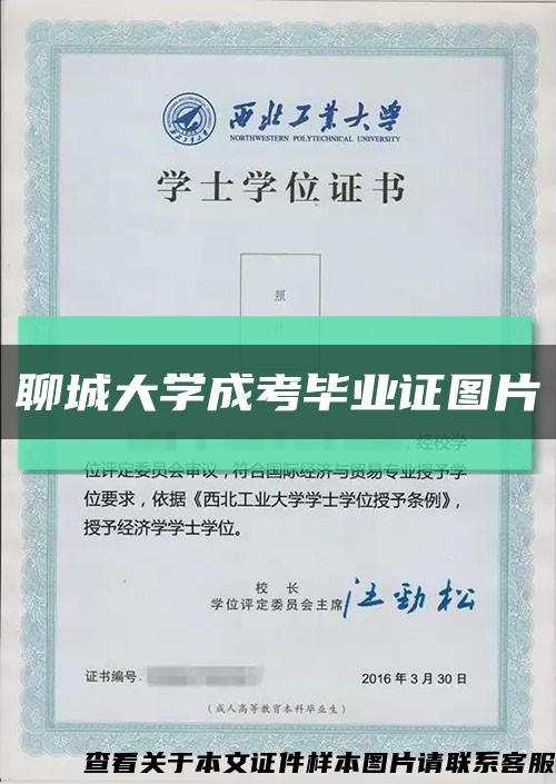 聊城大學成考畢業證圖片縮略圖