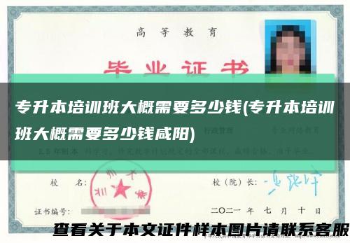 專升本培訓班大概需要多少錢(專升本培訓班大概需要多少錢咸陽)縮略圖