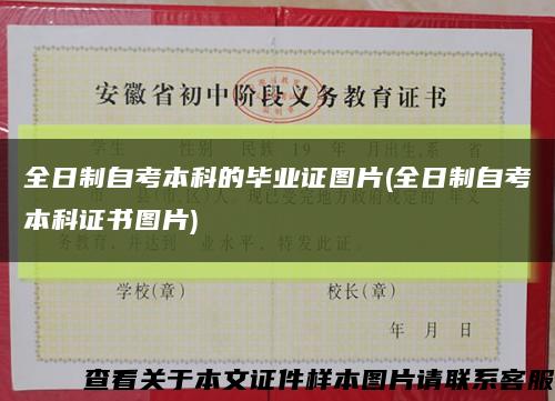 全日制自考本科的畢業證圖片(全日制自考本科證書圖片)縮略圖