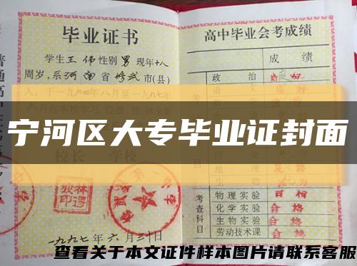 寧河區大專畢業證封面縮略圖