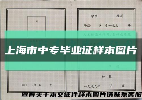 上海市中專畢業證樣本圖片縮略圖