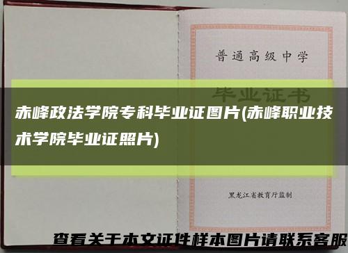 赤峰政法學院?？飘厴I證圖片(赤峰職業技術學院畢業證照片)縮略圖
